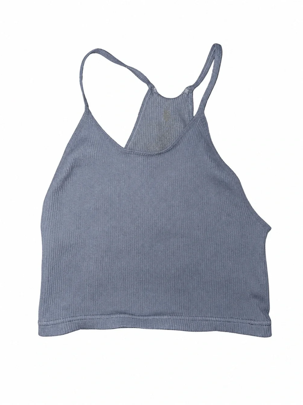 Free People Halter Blue-Grey Tank Top Size Small